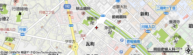 録沢茶舗商店周辺の地図