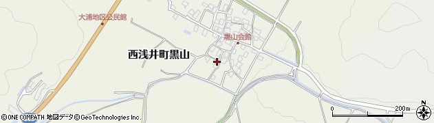 滋賀県長浜市西浅井町黒山412周辺の地図