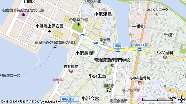 〒917-0087 福井県小浜市小浜鈴鹿の地図