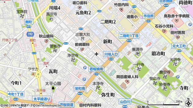 〒680-0037 鳥取県鳥取市元町の地図