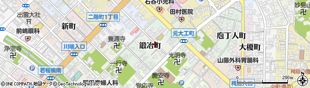 鳥取県鳥取市鍛冶町周辺の地図