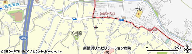 神奈川県横浜市神奈川区菅田町2500周辺の地図