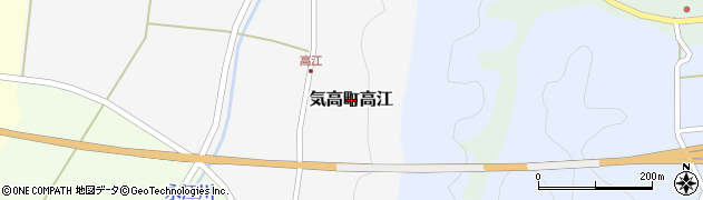 鳥取県鳥取市気高町高江周辺の地図