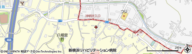 神奈川県横浜市神奈川区菅田町2509周辺の地図