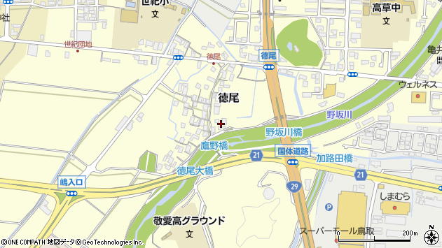 〒680-0934 鳥取県鳥取市徳尾の地図