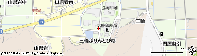 岐阜県岐阜市三輪ぷりんとぴあ周辺の地図