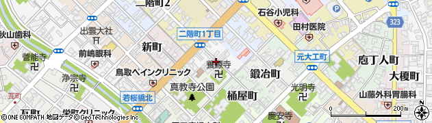 鳥取県鳥取市職人町周辺の地図