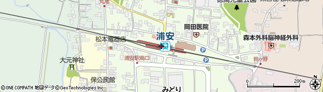 鳥取県東伯郡琴浦町周辺の地図