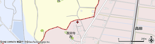 千葉県茂原市高田140周辺の地図