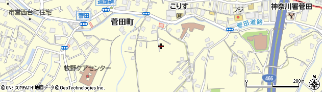 神奈川県横浜市神奈川区菅田町1847周辺の地図