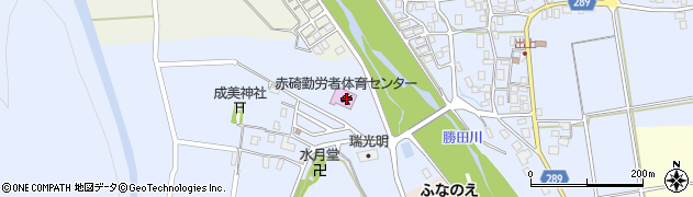 琴浦町赤碕勤労者体育センター周辺の地図