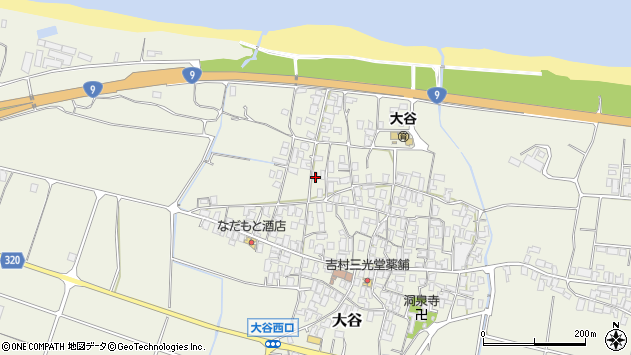 〒689-2223 鳥取県東伯郡北栄町大谷の地図