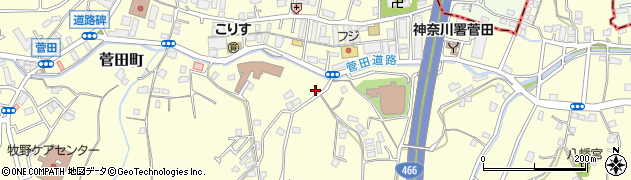 神奈川県横浜市神奈川区菅田町1829周辺の地図