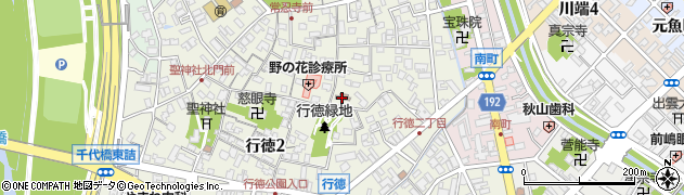 鳥取市役所　行徳苑周辺の地図