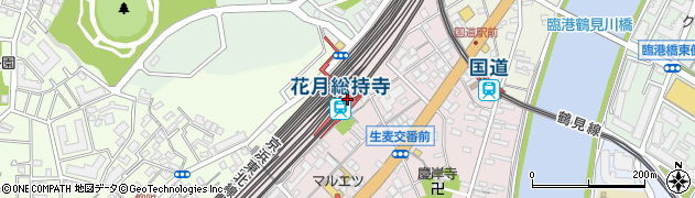 花月総持寺駅周辺の地図