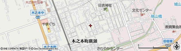 滋賀県長浜市木之本町廣瀬周辺の地図