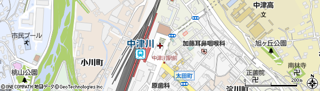 中津川駅周辺の地図