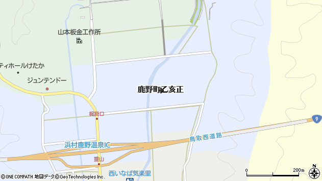 〒689-0421 鳥取県鳥取市鹿野町乙亥正の地図