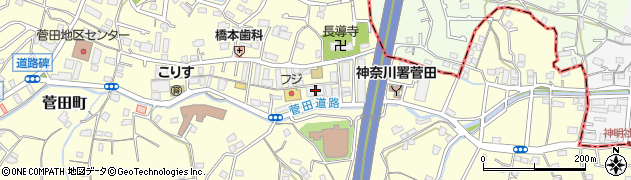 神奈川県横浜市神奈川区菅田町1800周辺の地図