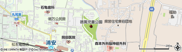 徳萬児童公園周辺の地図