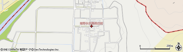 植野永田屋商店前周辺の地図