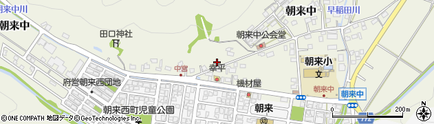 京都府舞鶴市朝来中周辺の地図