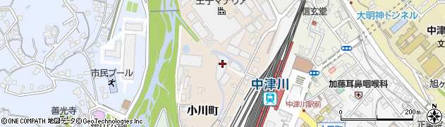 岐阜県中津川市小川町周辺の地図