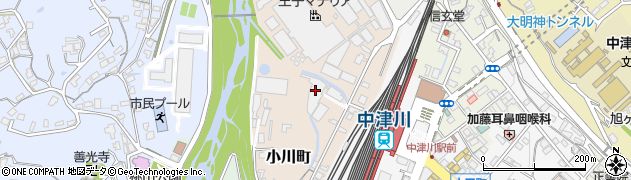岐阜県中津川市小川町周辺の地図