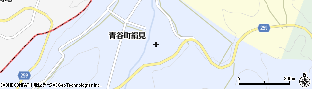 鳥取県鳥取市青谷町絹見159周辺の地図