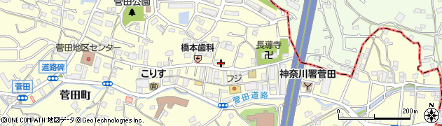 神奈川県横浜市神奈川区菅田町1660周辺の地図
