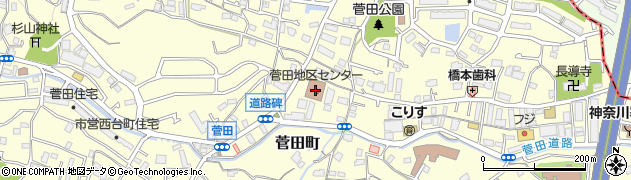 神奈川県横浜市神奈川区菅田町1718周辺の地図