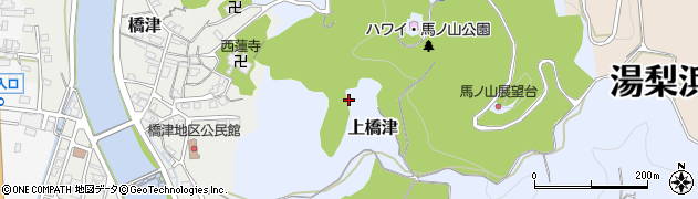 橋津古墳群周辺の地図