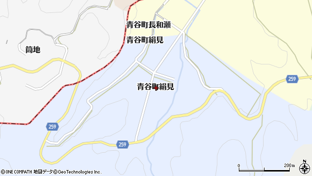 〒689-0533 鳥取県鳥取市青谷町絹見の地図