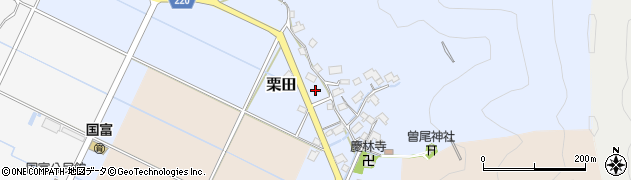 福井県小浜市栗田周辺の地図