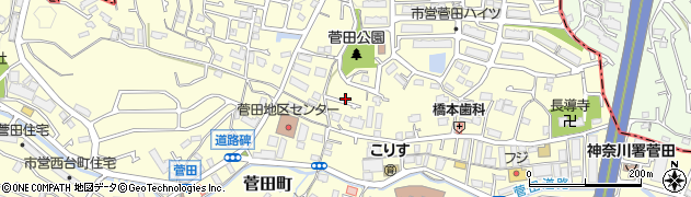 神奈川県横浜市神奈川区菅田町1601周辺の地図