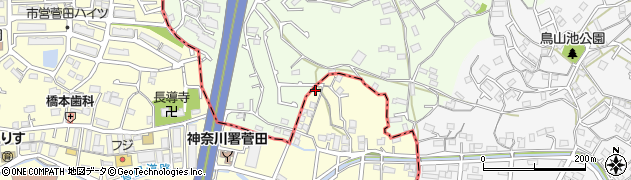 神奈川県横浜市神奈川区菅田町2483周辺の地図