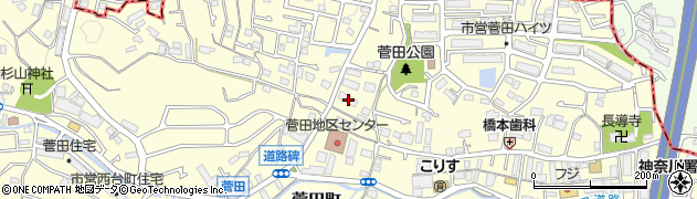 神奈川県横浜市神奈川区菅田町1538周辺の地図