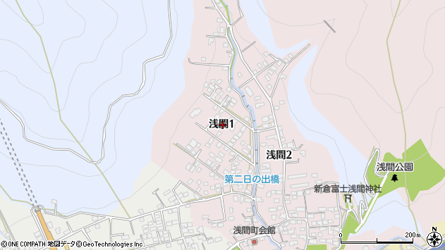 〒403-0031 山梨県富士吉田市浅間の地図