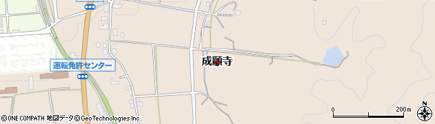福井県三方上中郡若狭町成願寺周辺の地図