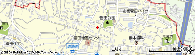 神奈川県横浜市神奈川区菅田町1530周辺の地図