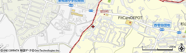 神奈川県横浜市神奈川区菅田町317周辺の地図