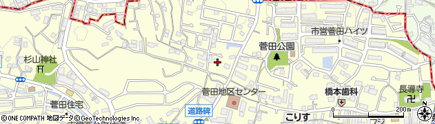 神奈川県横浜市神奈川区菅田町1546周辺の地図