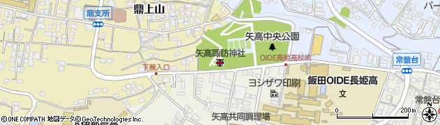 矢高諏訪神社周辺の地図