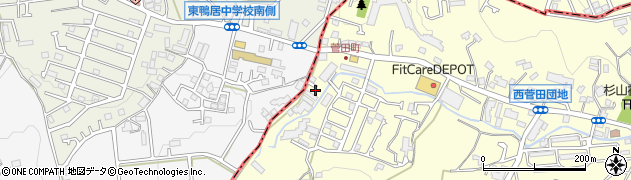 神奈川県横浜市神奈川区菅田町318周辺の地図
