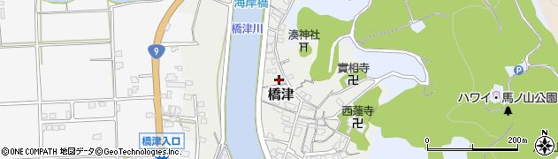 鳥取県湯梨浜町（東伯郡）橋津周辺の地図