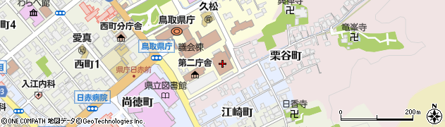 鳥取県庁教育記者室日本海新聞周辺の地図
