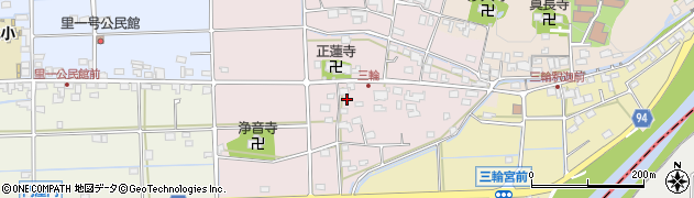 岐阜県岐阜市三輪宮西周辺の地図