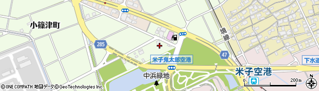 鳥取県境港市小篠津町21周辺の地図