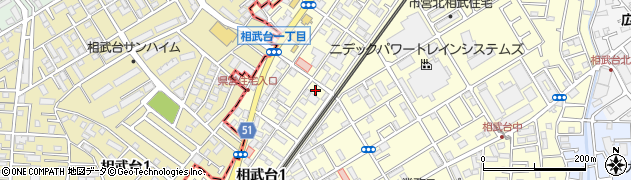 神奈川県座間市相武台1丁目22-2周辺の地図