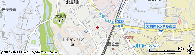 岐阜県中津川市北野町1周辺の地図